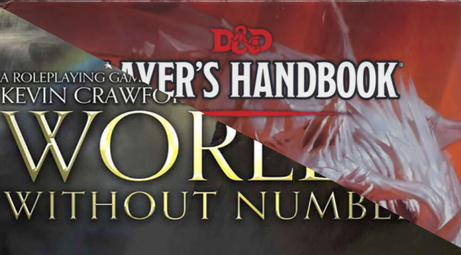 System Split: Worlds Without Number and D&D Fifth Edition